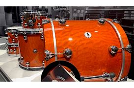 DS DRUM - REBEL CS MAPLE/WALNUT DRUMSTEL - DEEP ORANGE HIGH GLOSS